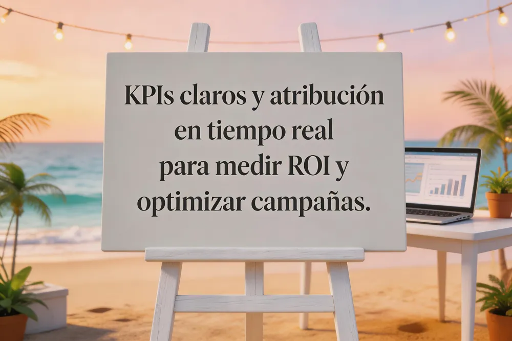 KPIs claros y atribución en tiempo real para medir ROI y optimizar campañas.