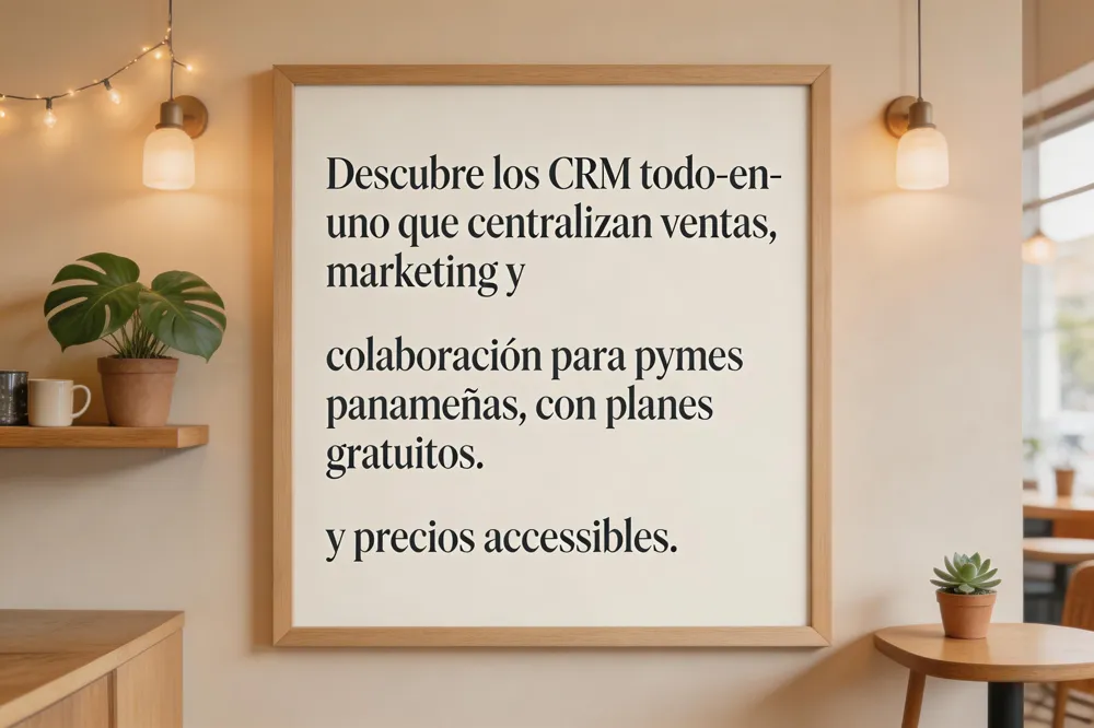 Descubre los CRM todo‑en‑uno que centralizan ventas, marketing y colaboración para pymes panameñas, con planes gratuitos y precios accesibles.