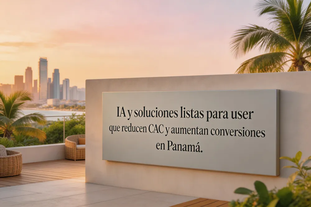 IA y soluciones listas para usar que reducen CAC y aumentan conversiones en Panamá.