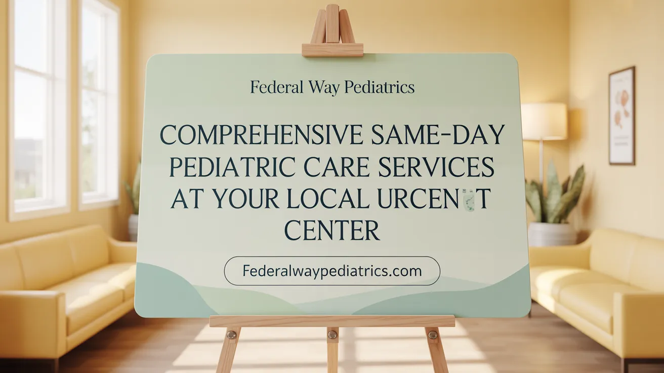 Comprehensive Same-Day Pediatric Care Services at Your Local Urgent Care Center