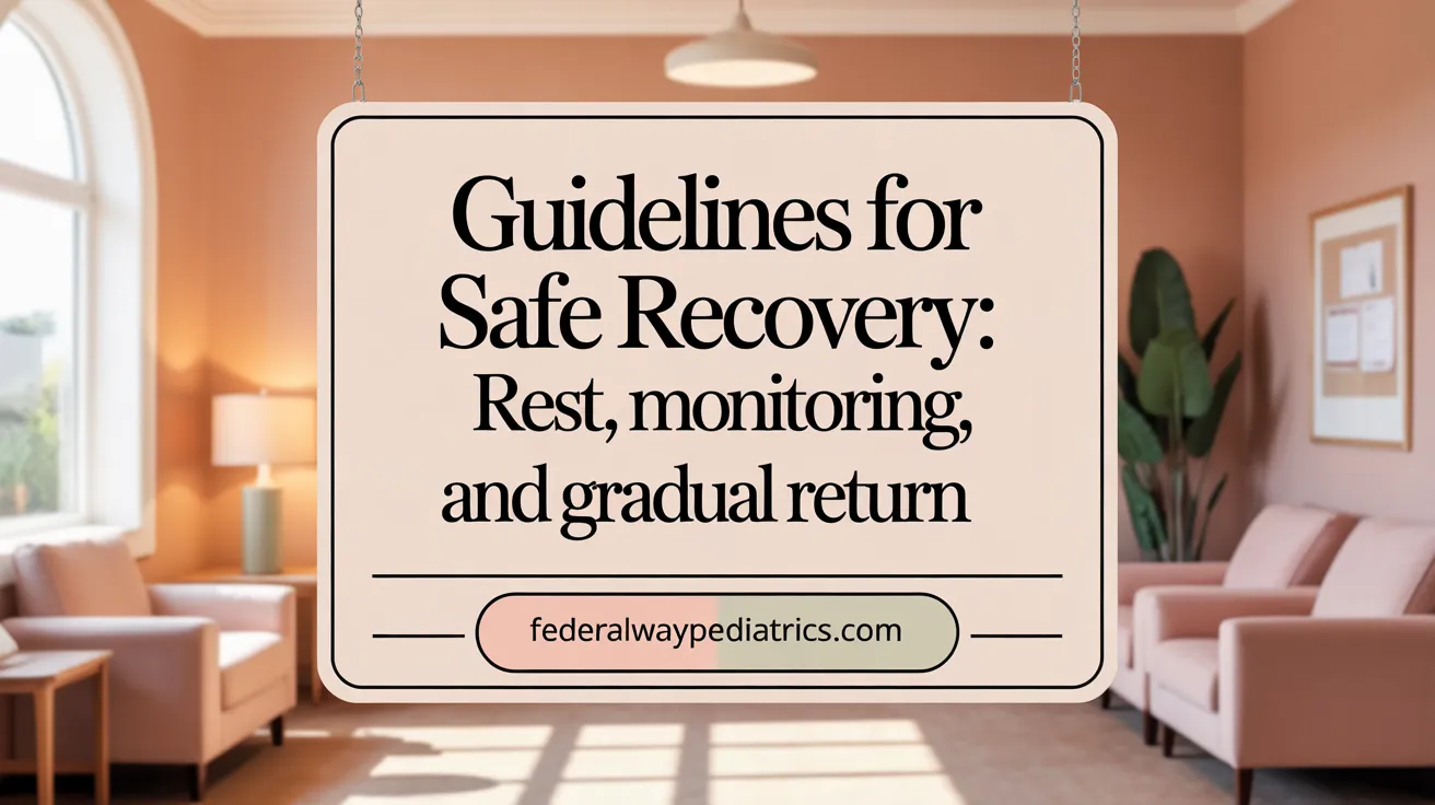 Guidelines for Safe Recovery: Rest, Monitoring, and Gradual Return