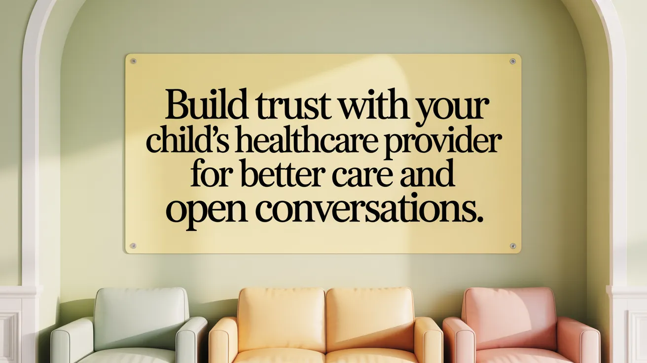 Build trust with your child's healthcare provider for better care and open conversations.