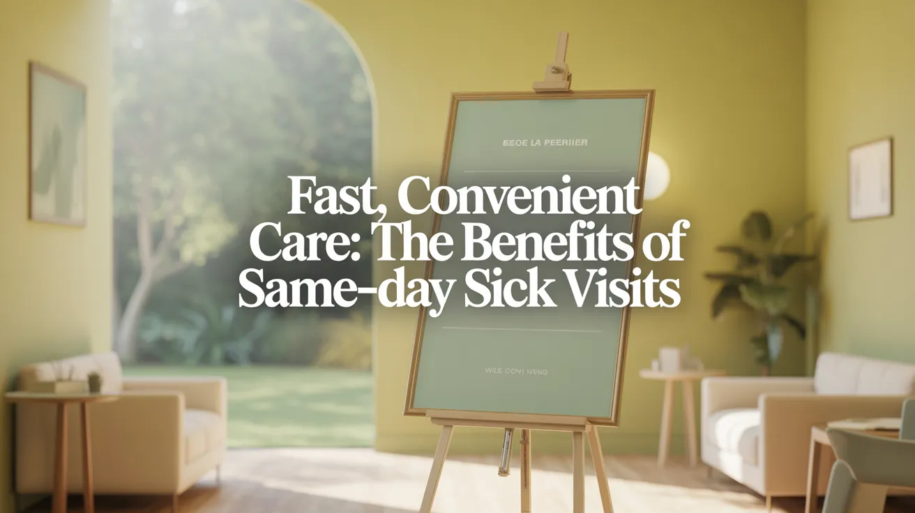 Fast, Convenient Care: The Benefits of Same-Day Sick Visits