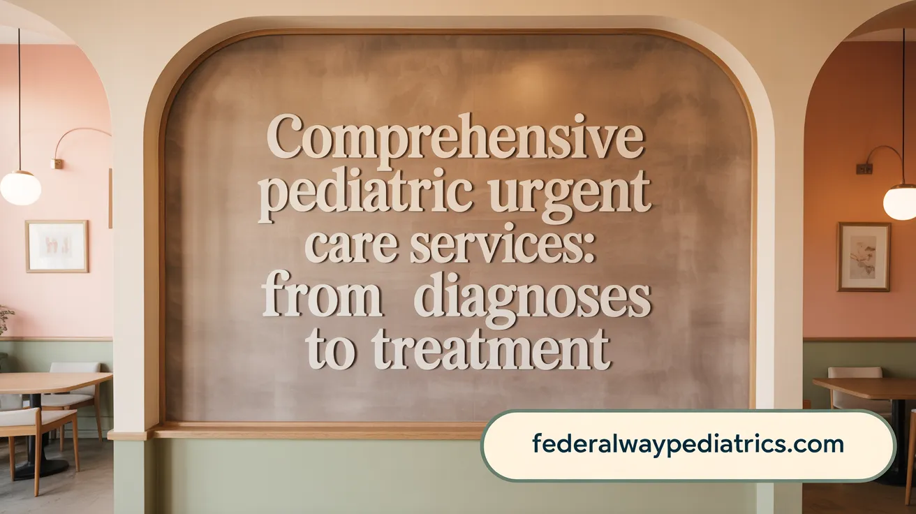 Comprehensive Pediatric Urgent Care Services: From Diagnoses to Treatment
