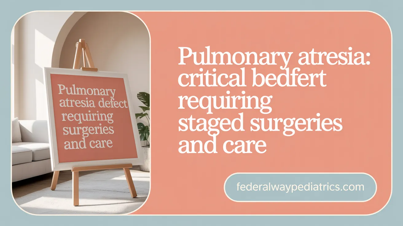 Pulmonary Atresia: Critical Heart Defect Requiring Staged Surgeries and Care