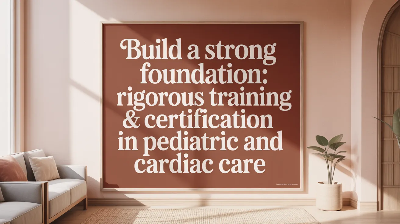 Build a Strong Foundation: Rigorous Training & Certification in Pediatric and Cardiac Care
