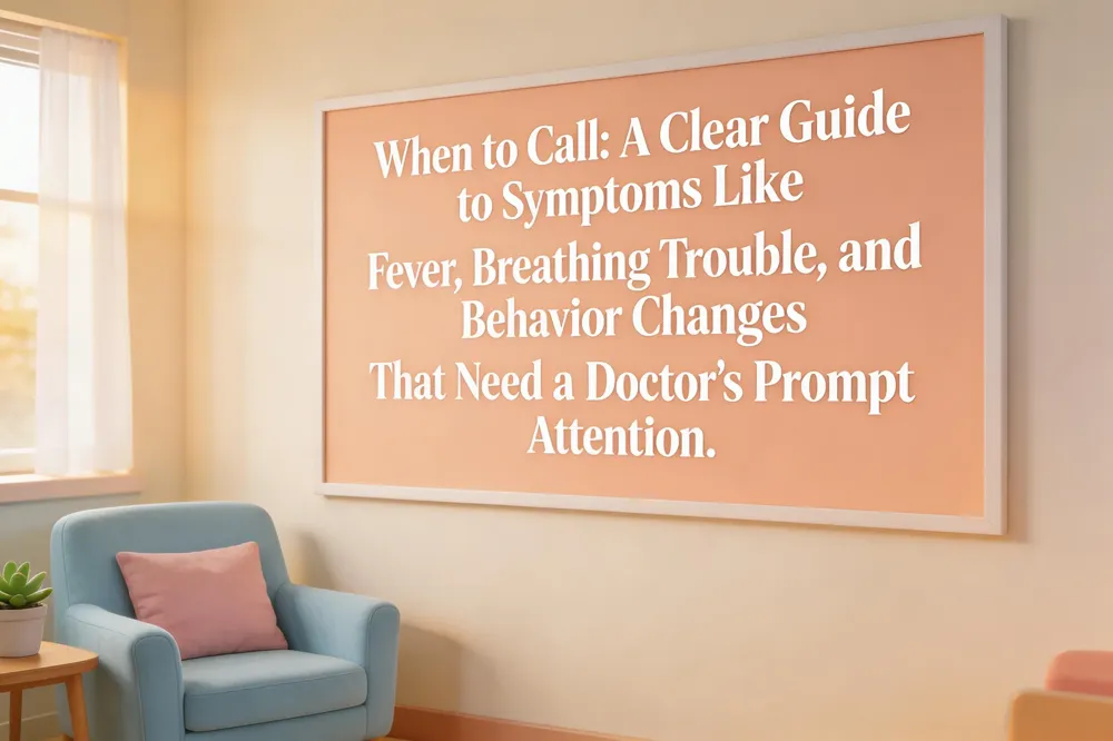When to Call: A Clear Guide to Symptoms Like Fever, Breathing Trouble, and Behavior Changes That Need a Doctor's Prompt Attention.