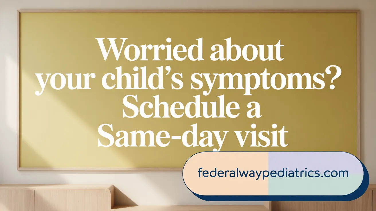 Worried about your child's symptoms? Schedule a same-day visit
