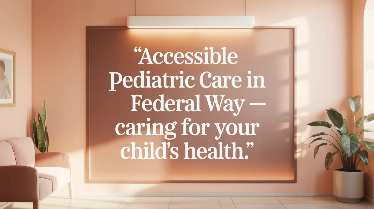 Accessible pediatric care in Federal Way — caring for your child's health.