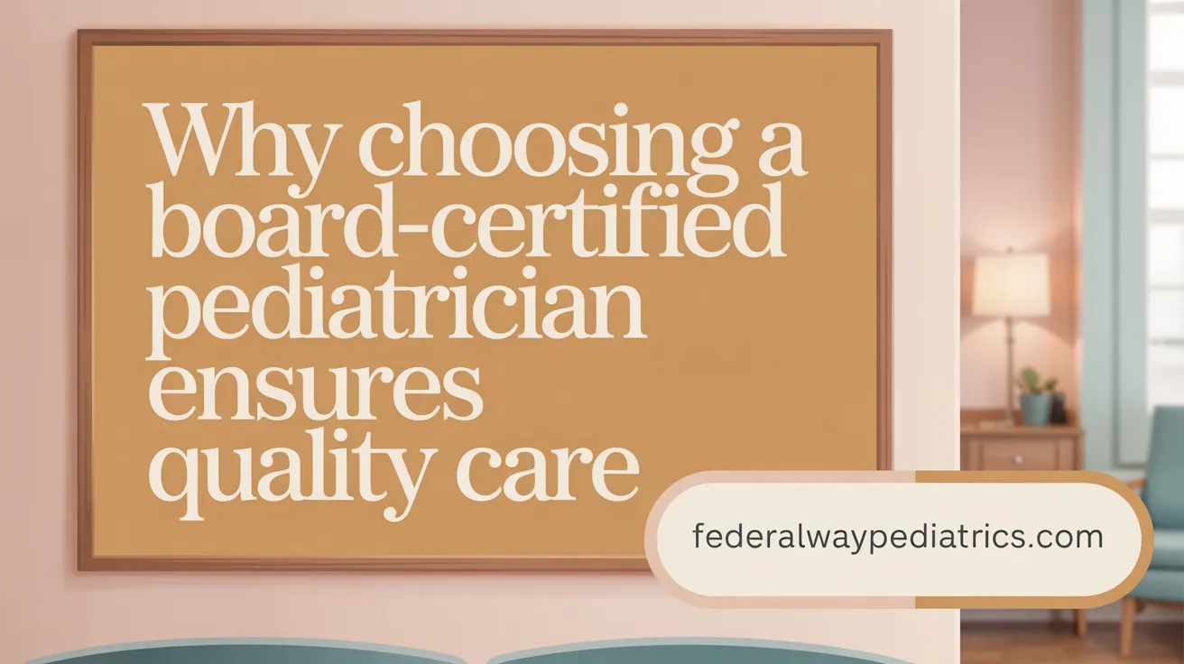 Why Choosing a Board-Certified Pediatrician Ensures Quality Care