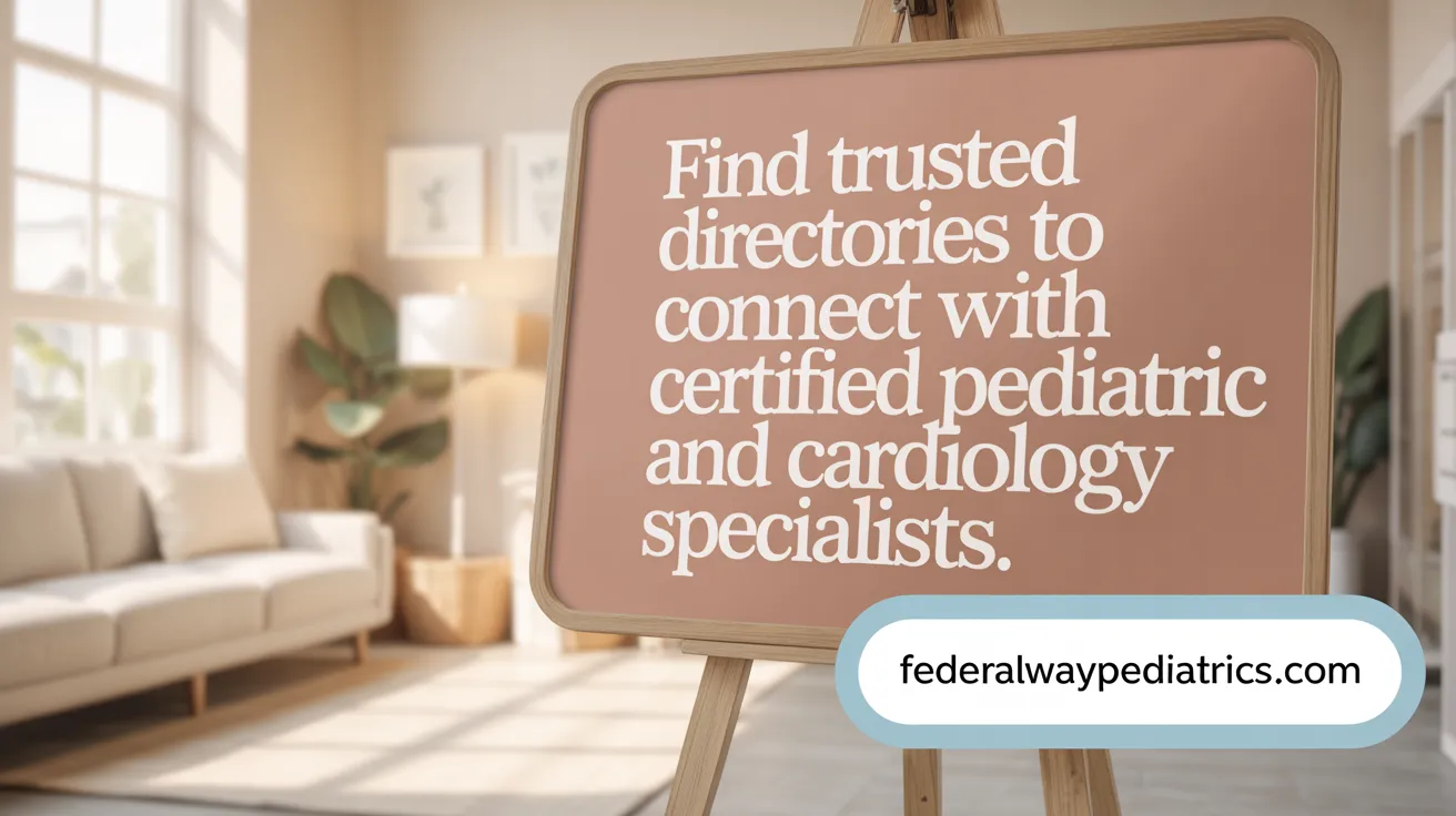 Find trusted directories to connect with certified pediatric and cardiology specialists.