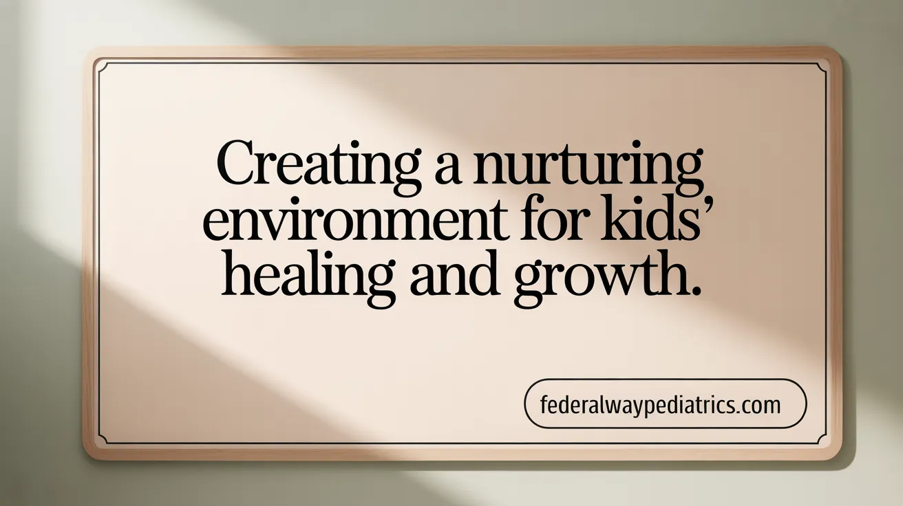 Creating a Nurturing Environment for Kids' Healing and Growth