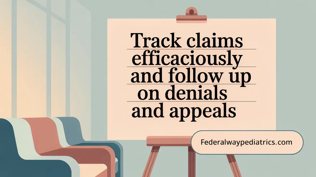 Track Claims Efficaciously and Follow Up on Denials and Appeals