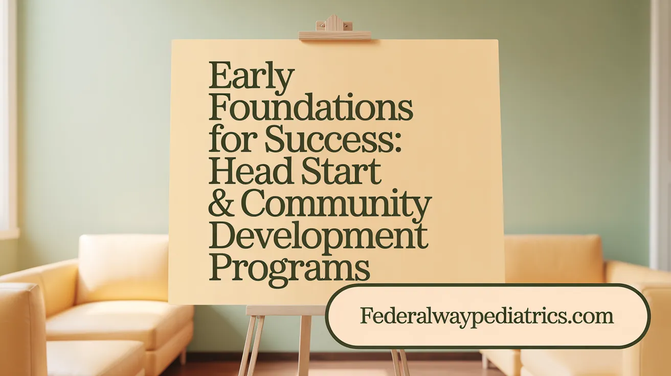 Early Foundations for Success: Head Start & Community Development Programs