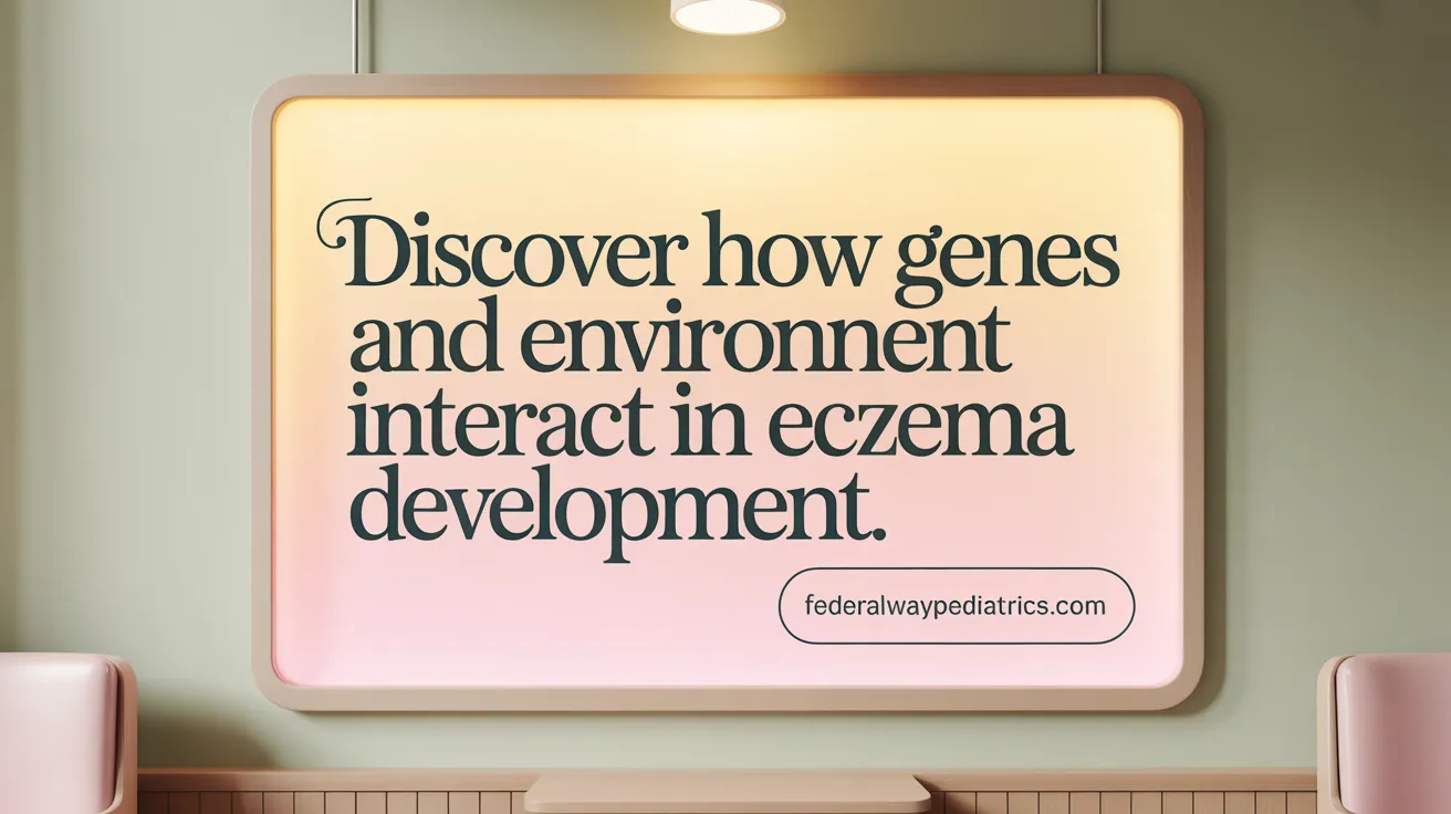 Discover how genes and environment interact in eczema development.