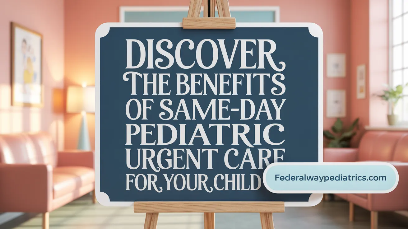 Discover the Benefits of Same-Day Pediatric Urgent Care for Your Child