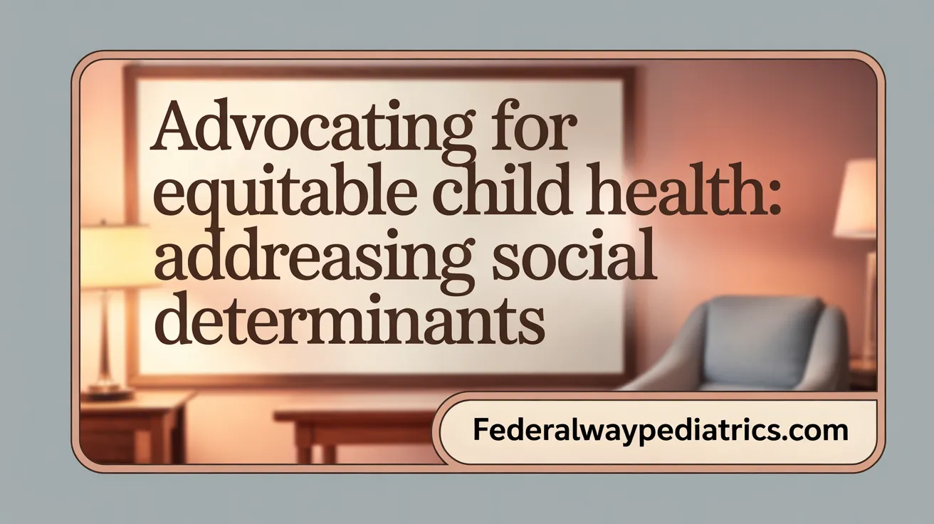 Advocating for Equitable Child Health: Addressing Social Determinants