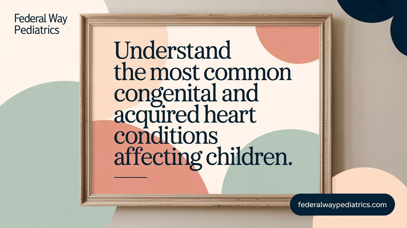Understand the most common congenital and acquired heart conditions affecting children.