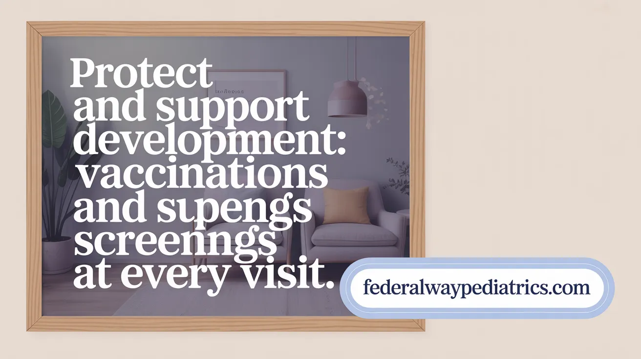 Protect and Support Development: Vaccinations and Screenings at Every Visit