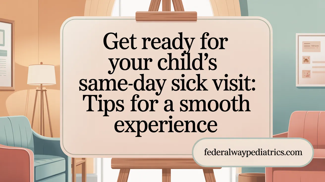 Get ready for your child's same-day sick visit: tips for a smooth experience