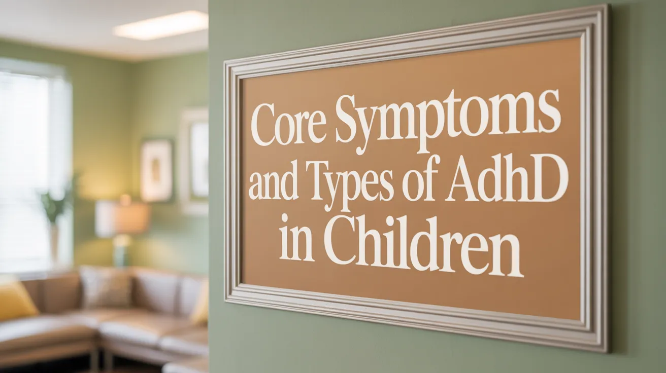 Core Symptoms and Types of ADHD in Children