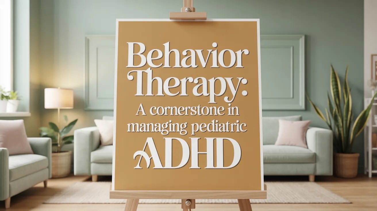 Behavior Therapy: A Cornerstone in Managing Pediatric ADHD