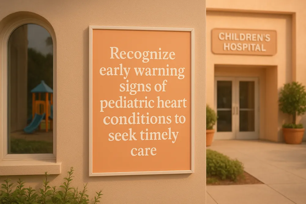 Recognize early warning signs of pediatric heart conditions to seek timely care