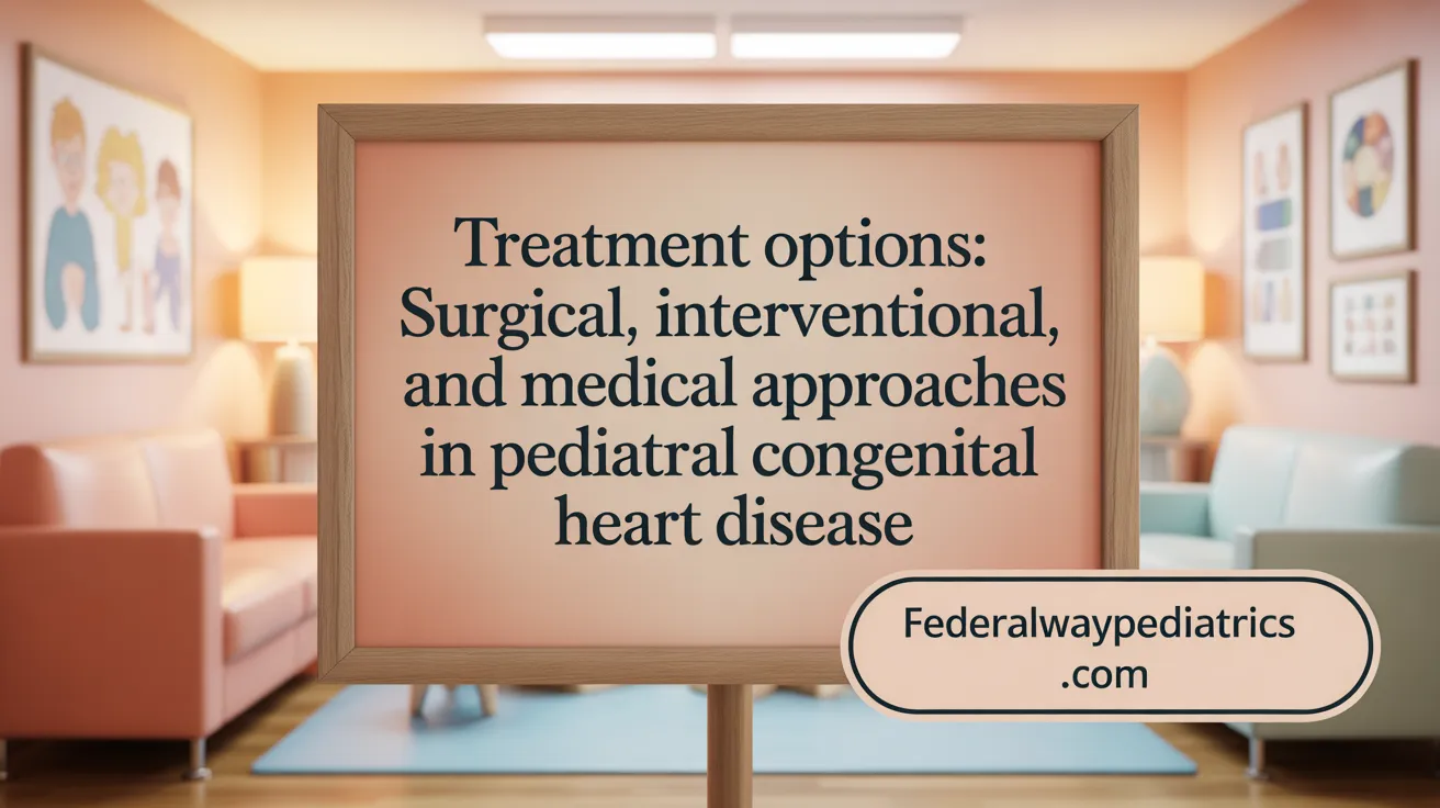 Treatment Options: Surgical, Interventional, and Medical Approaches in Pediatric CHD