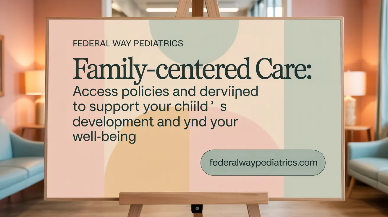 Family-Centered Care: Access policies and services designed to support your child's development and your well-being