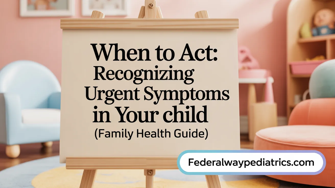 When to Act: Recognizing Urgent Symptoms in Your Child