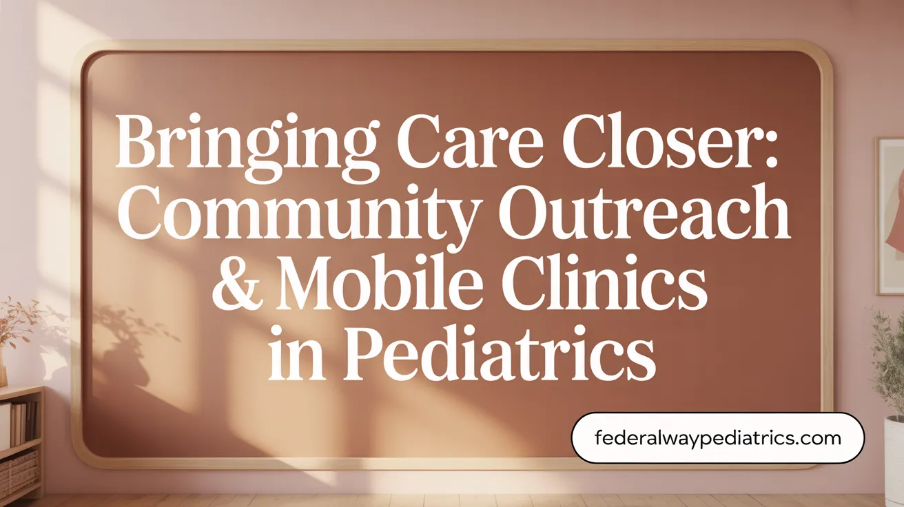 Bringing Care Closer: Community Outreach & Mobile Clinics in Pediatrics