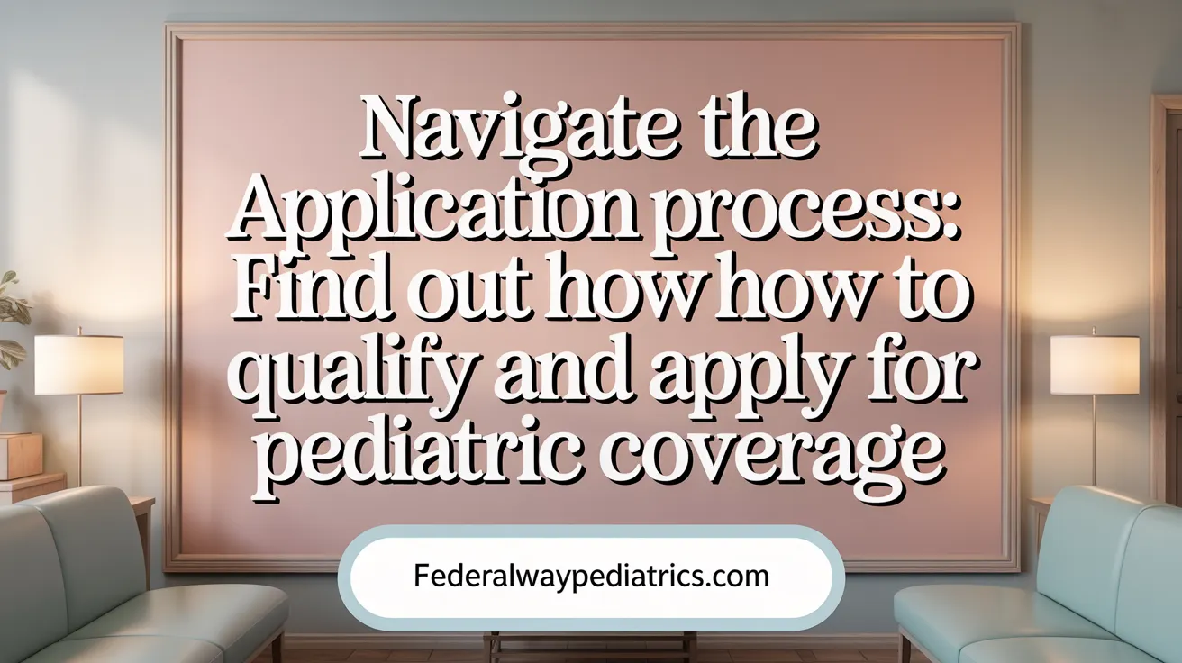 Navigate the Application Process: Find Out How to Qualify and Apply for Pediatric Coverage