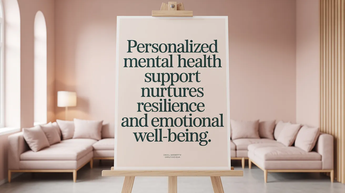 Personalized mental health support nurtures resilience and emotional well-being.
