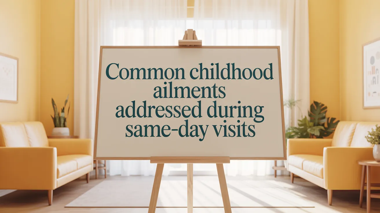Common Childhood Ailments Addressed During Same-Day Visits
