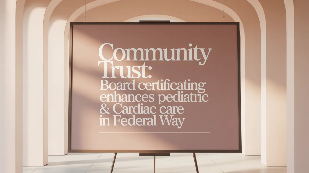 Community Trust: Board Certification Enhances Pediatric & Cardiac Care in Federal Way