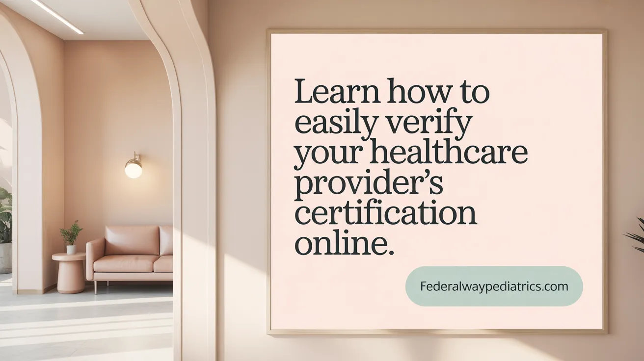 Learn how to easily verify your healthcare provider’s certification online.