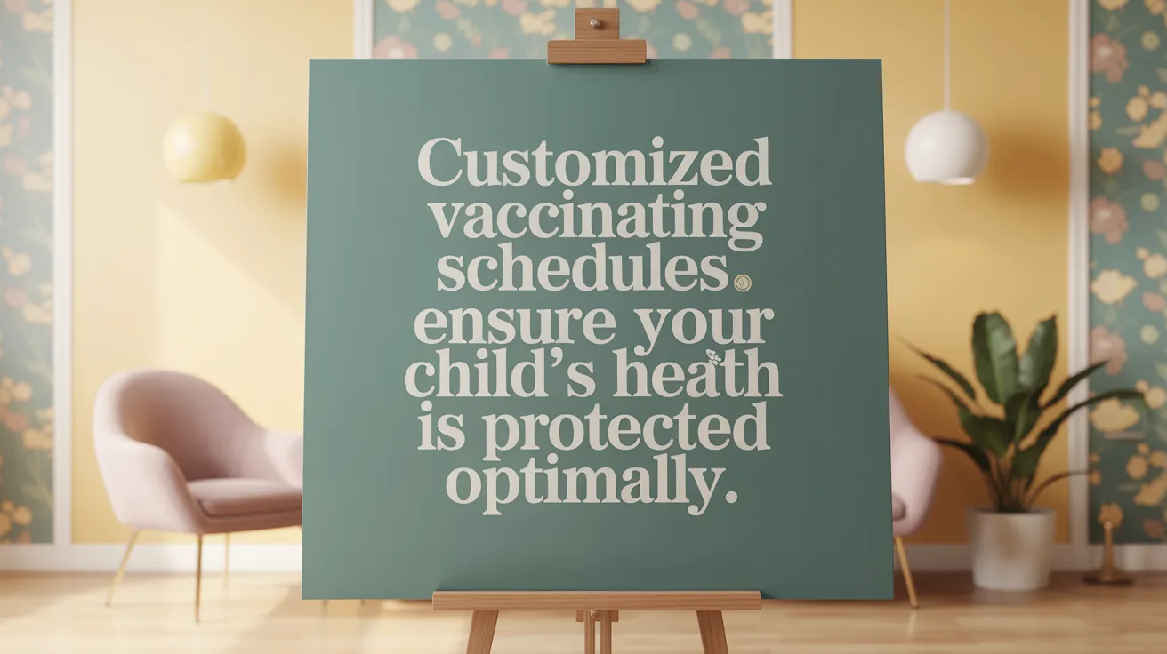 Customized vaccination schedules ensure your child's health is protected optimally.