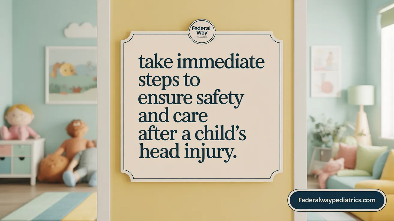 Take immediate steps to protect and monitor your child after a head injury.