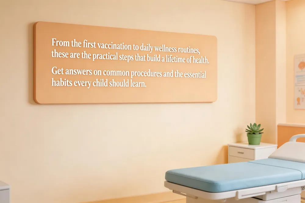 From the first vaccination to daily wellness routines, these are the practical steps that build a lifetime of health. Get answers on common procedures and the essential habits every child should learn.