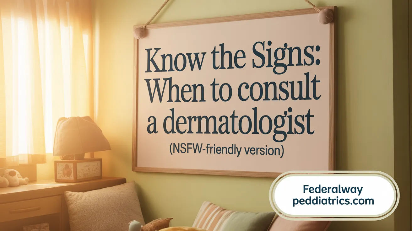 Know the signs: When to consult a dermatologist