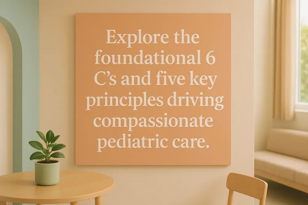 Explore the foundational 6 C's and five key principles driving compassionate pediatric care.