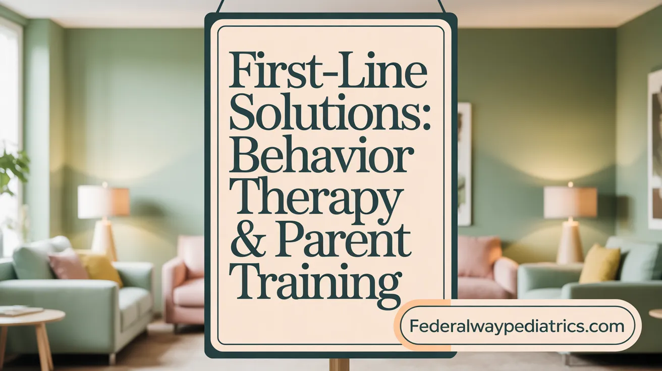 First-Line Solutions: Behavior Therapy & Parent Training