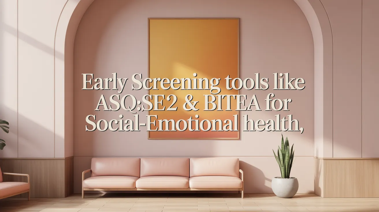 Early Screening Tools like ASQ:SE-2 & BITSEA for Social-Emotional Health