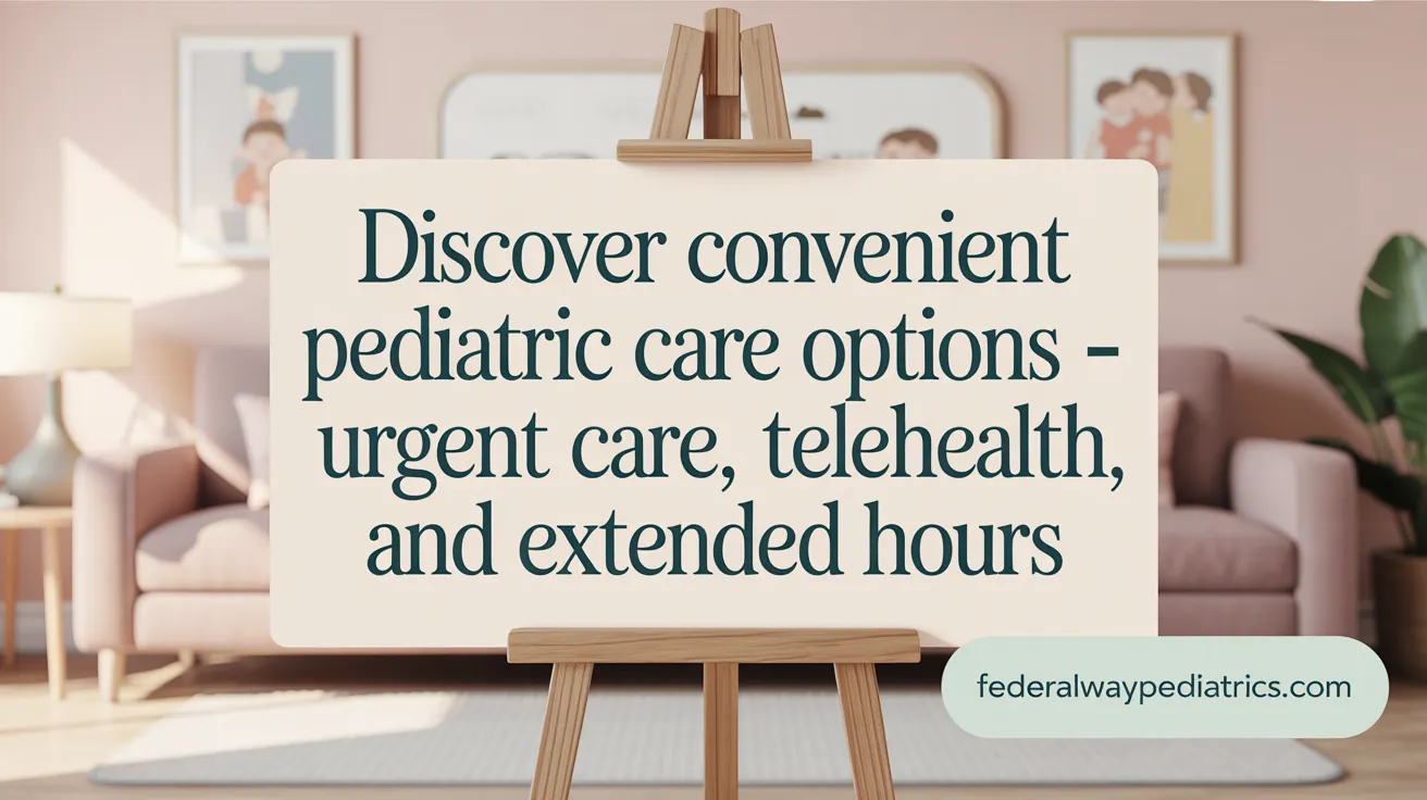 Discover Convenient Pediatric Care Options - Urgent Care, Telehealth, and Extended Hours