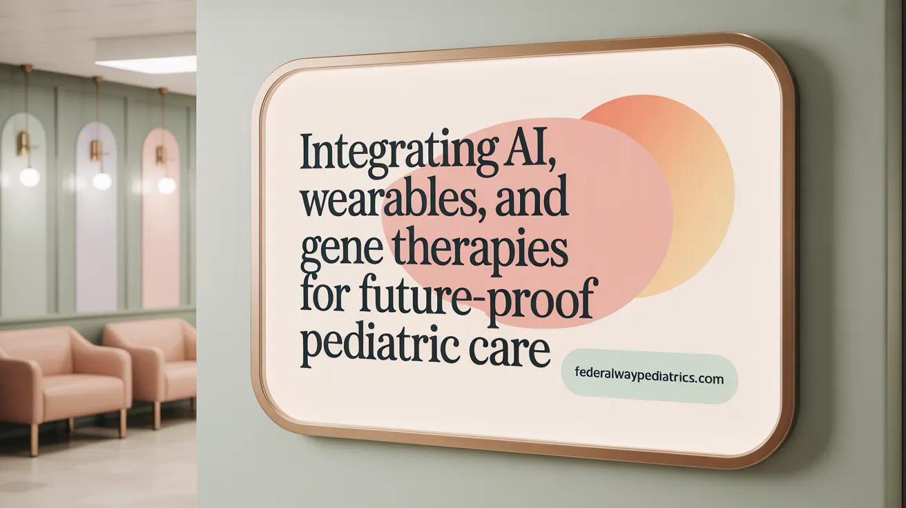 Integrating AI, Wearables, and Gene Therapies for Future-Proof Pediatric Care