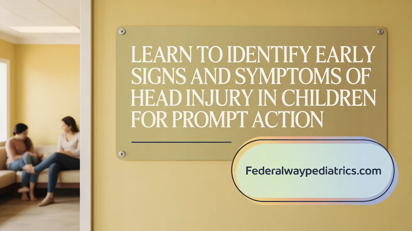 Learn to identify early signs and symptoms of concussion in children for prompt action.