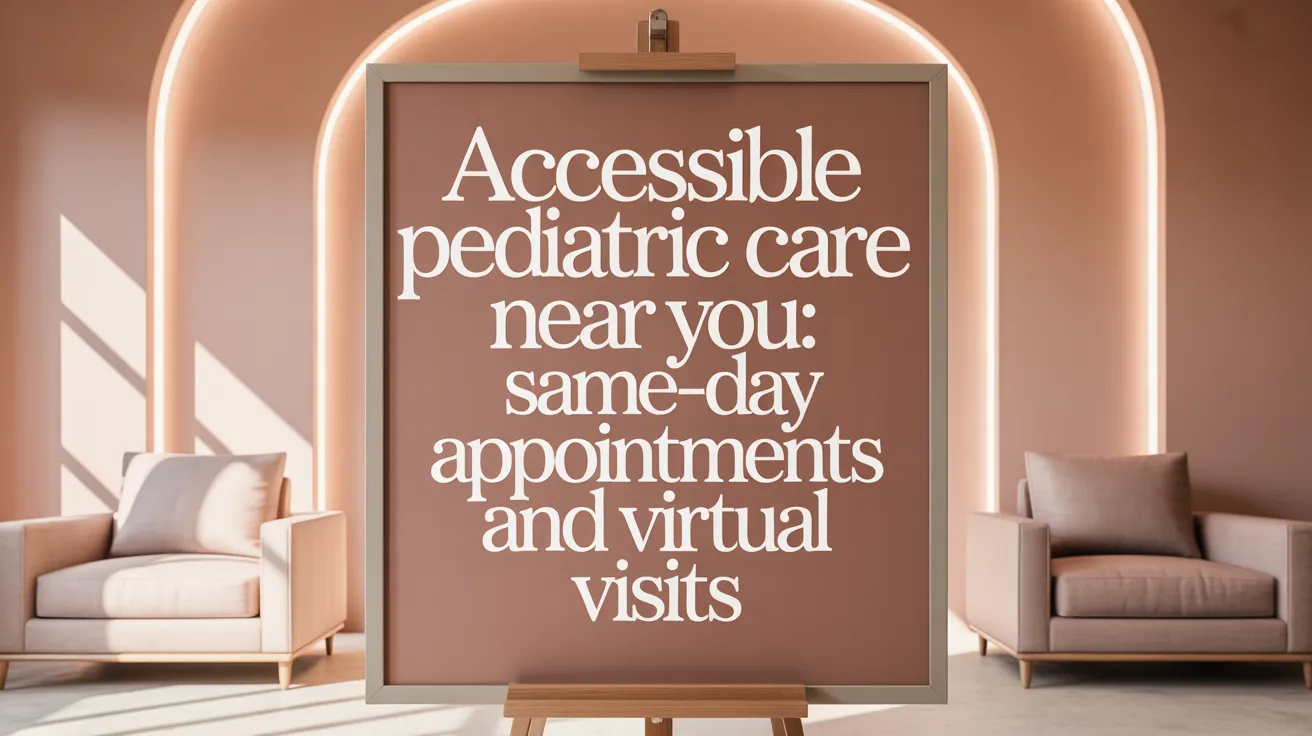 Accessible Pediatric Care Near You: Same-Day Appointments and Virtual Visits