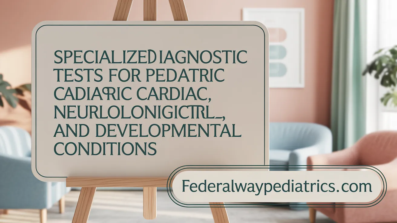 Specialized Diagnostic Tests for Pediatric Cardiac, Neurological, and Developmental Conditions