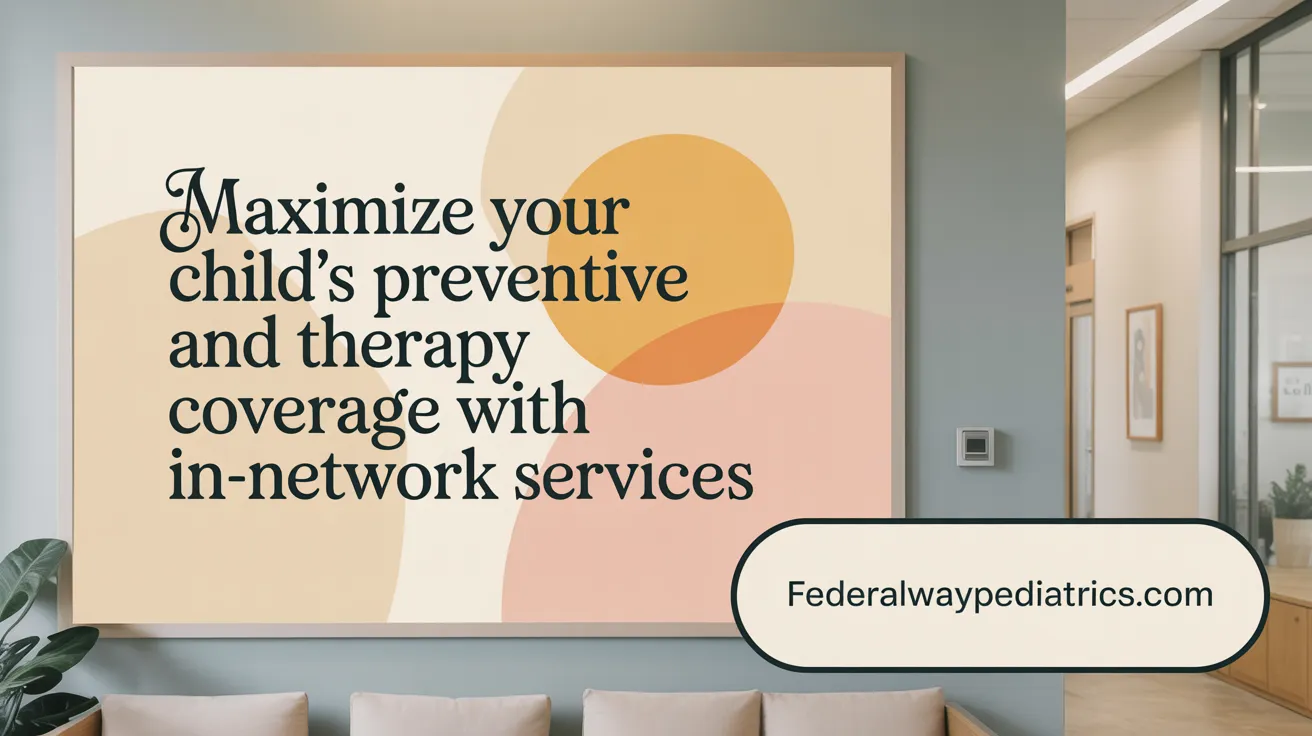Maximize Your Child's Preventive and Therapy Coverage with In-Network Services
