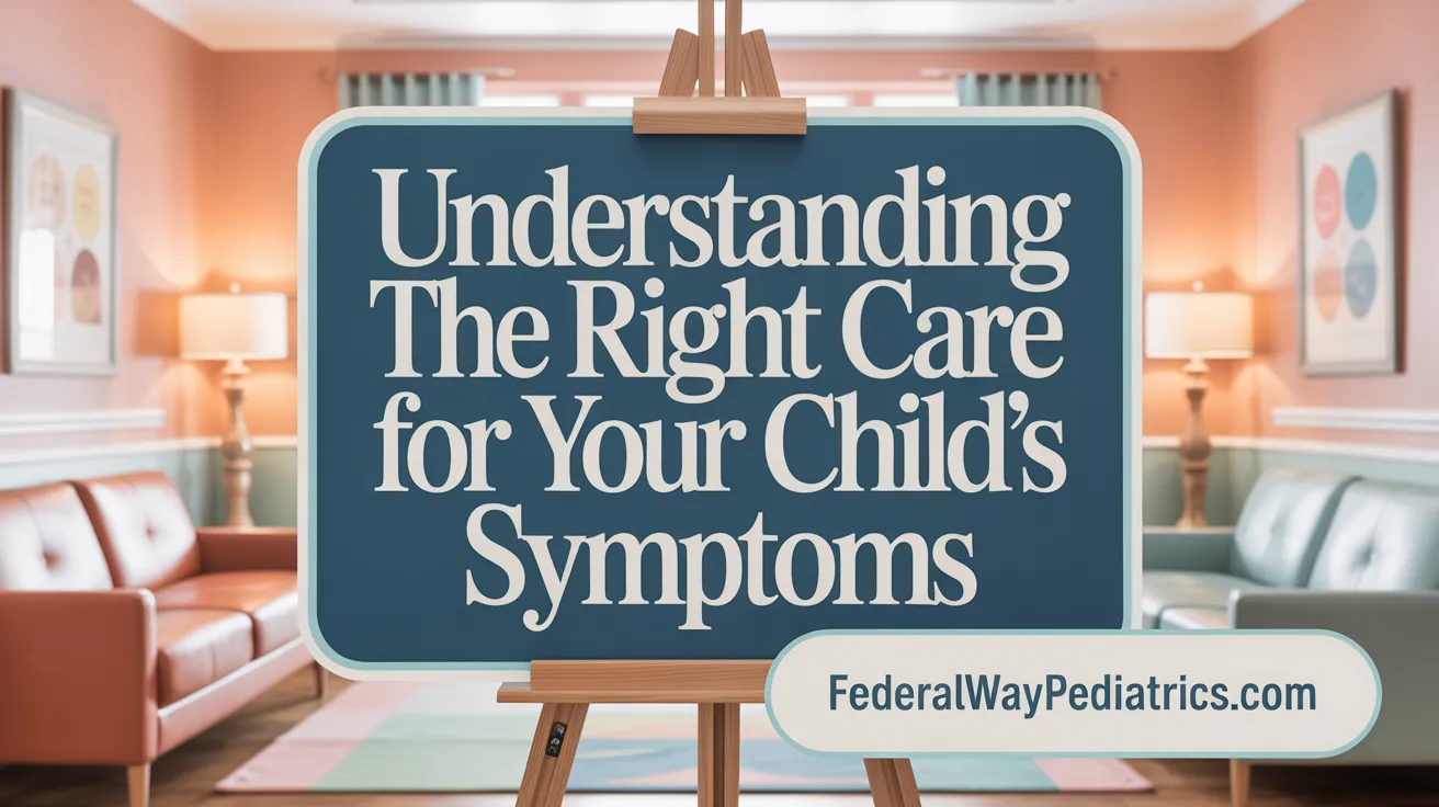 Understanding the right care for your child's symptoms